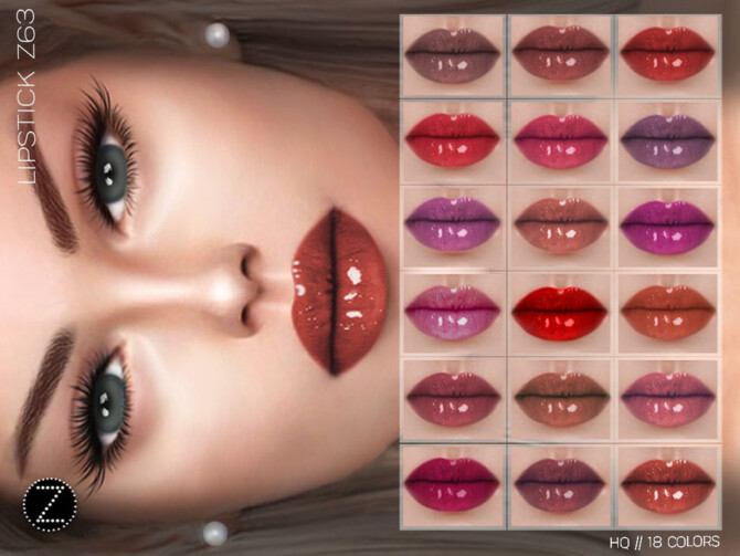 Sims 4 LIPSTICK Z63 by ZENX at TSR