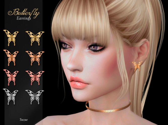 Butterfly Earrings By Suzue