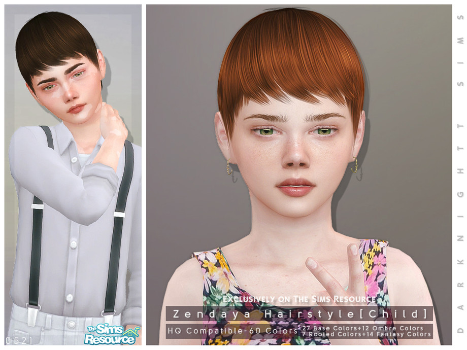 Sims 4 Zendaya Hair