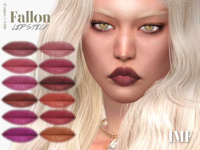 Sims 4 IMF Fallon Lipstick N.349 by IzzieMcFire at TSR