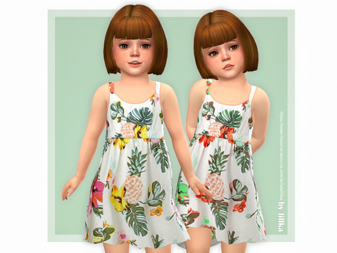 Sims 4 Kiki Dress by lillka at TSR