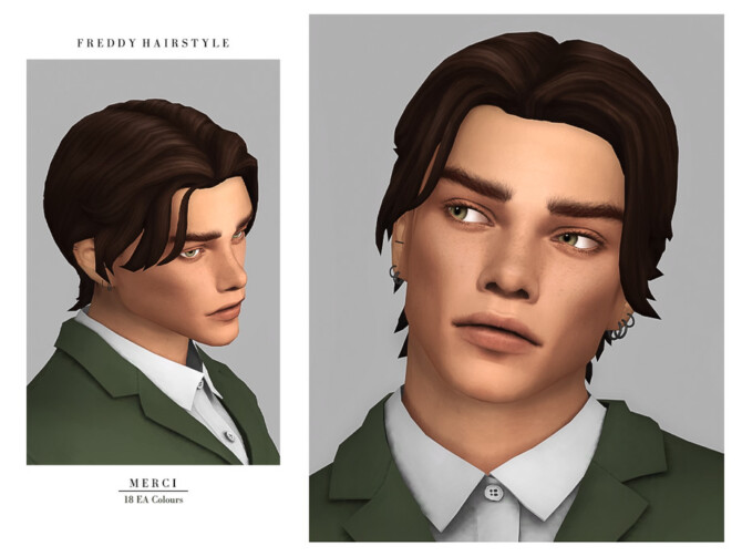 Sims 4 Freddy Hairstyle by Merci at TSR