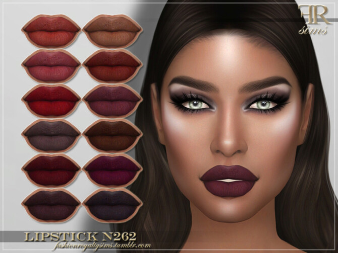 Sims 4 FRS Lipstick N262 by FashionRoyaltySims at TSR