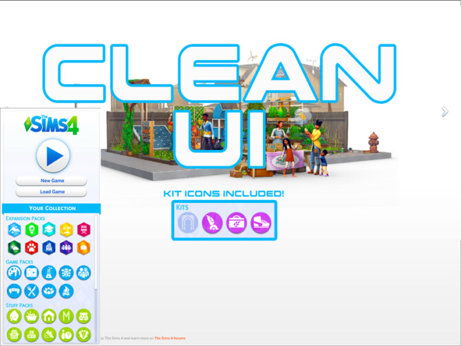 Sims 4 Clean UI by TwistedMexi at TSR