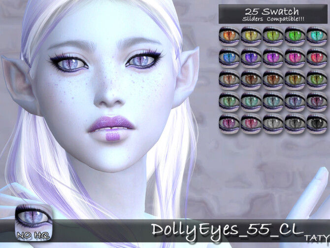 Sims 4 Dolly Eyes 55 by tatygagg at TSR
