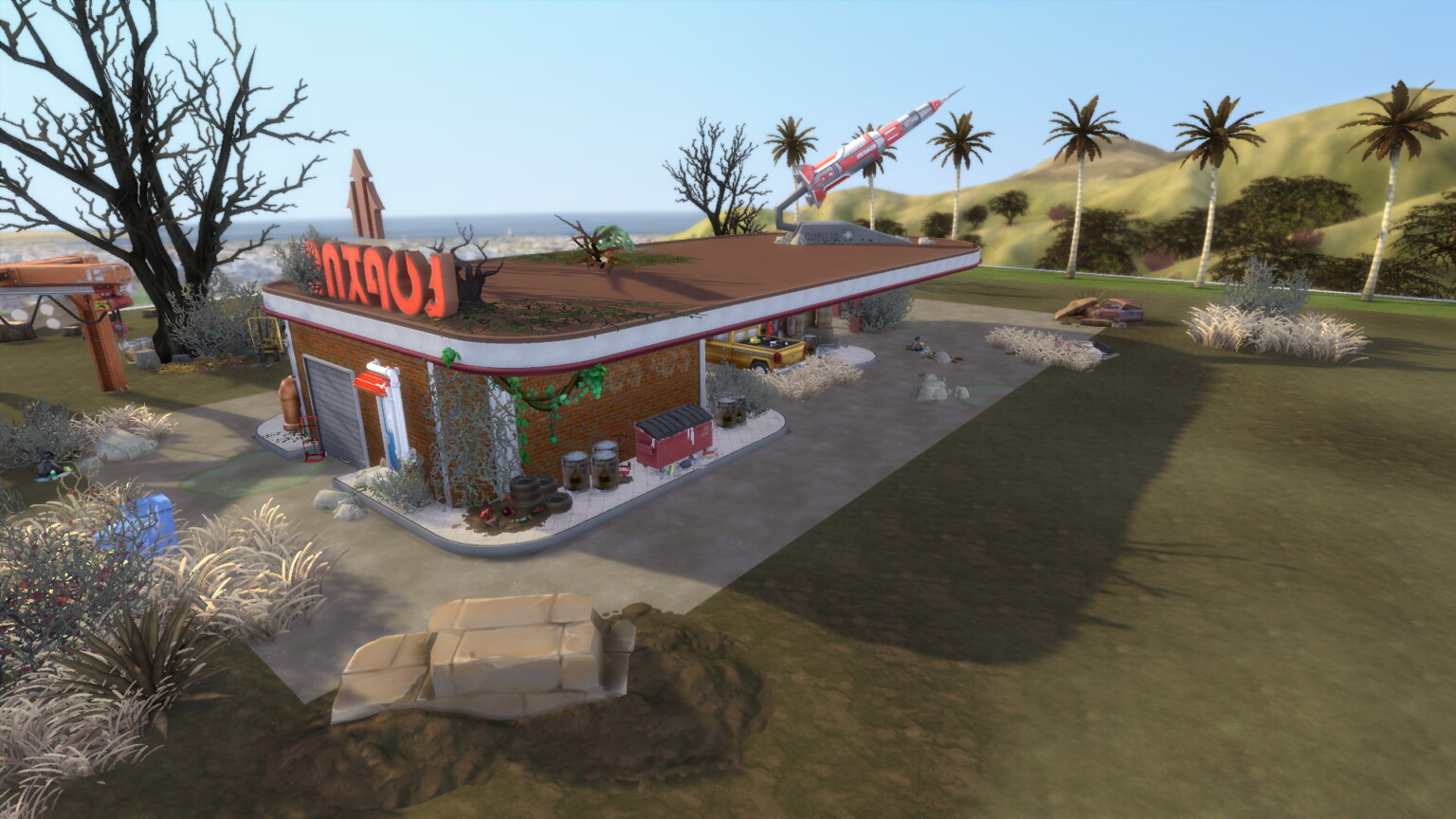 Fallout 4: Red Rocket Gas Station at Mod The Sims 4 » Sims 4 Updates