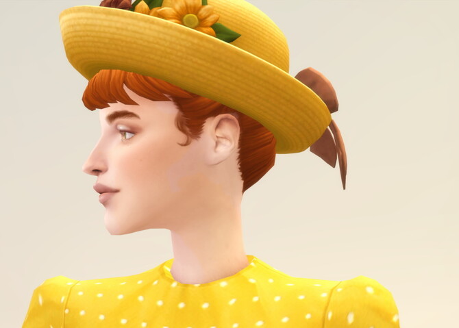 Sims 4 Chloe bun hair at Rusty Nail