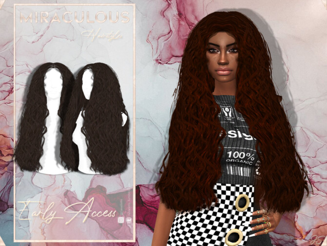 Sims 4 Miraculous Hairstyle by JavaSims at TSR