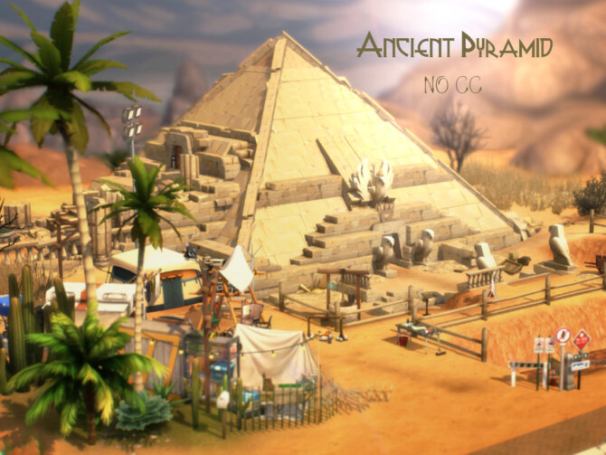 Sims 4 Ancient Pyramid by VirtualFairytales at TSR