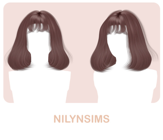 Sims 4 BLUEBEAR HAIR at Nilyn Sims 4