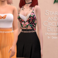 Stars And Circles Belt By Dissia