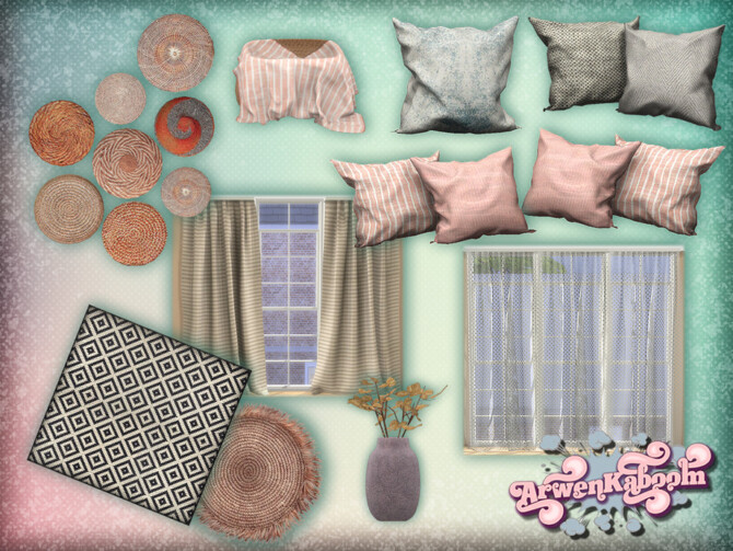 Sims 4 Pure Morning Set 3 Decor by ArwenKaboom at TSR