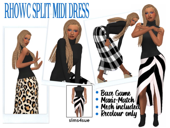 Rhowc’s Split Midi Dress