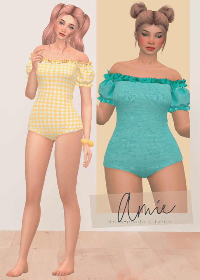 Sims 4 Amie Swimsuit at Daisy Pixels