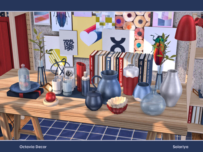 Sims 4 Octavia Decor by soloriya at TSR