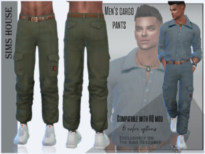 Men's cargo pants by Sims House at TSR » Sims 4 Updates