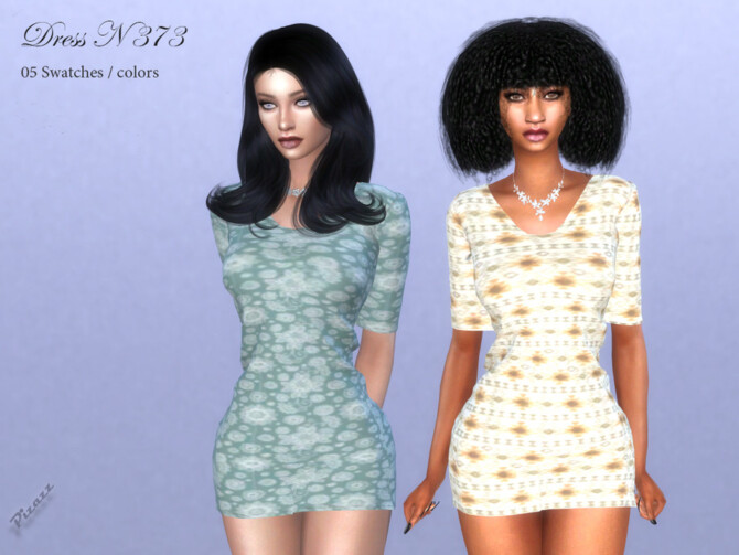 Sims 4 DRESS N 373 by pizazz at TSR