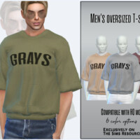 Men’s Oversized T-shirt By Sims House