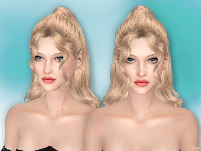 Sims 4 Female Hairstyle Set #218b&e by Cazy at TSR