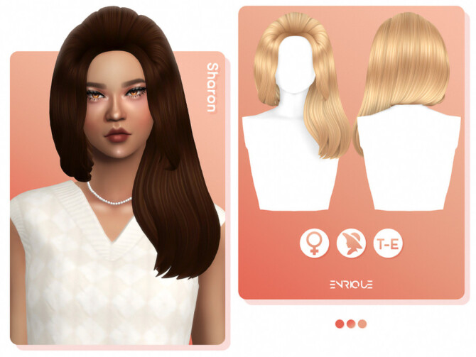 Sims 4 Sharon Hairstyle by EnriqueS4 at TSR