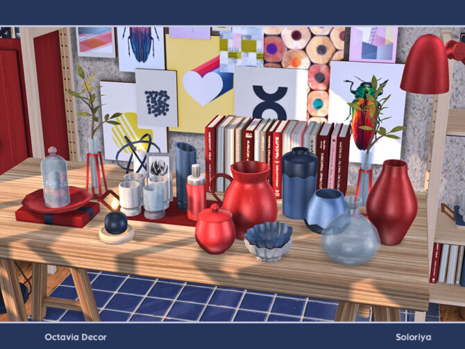 Sims 4 Octavia Decor by soloriya at TSR
