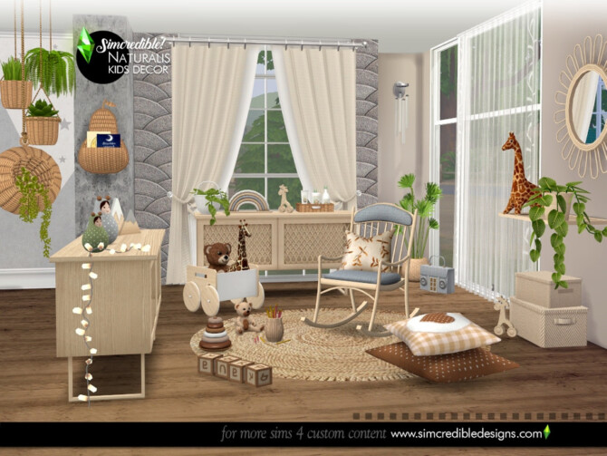 Sims 4 Naturalis Kids decor by SIMcredible at TSR