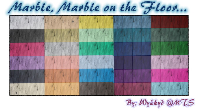 Sims 4 Marble on the Floor   Tiles by Wykkyd at Mod The Sims 4