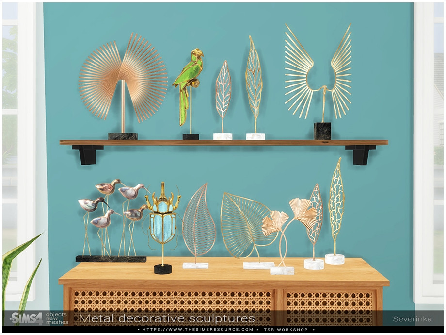 Metal Decorative sculptures by Severinka at TSR » Sims 4 Updates