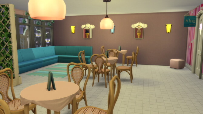 Sims 4 Creamy Cones Ice Cream Shop by Planetsims.youtube at Mod The Sims 4