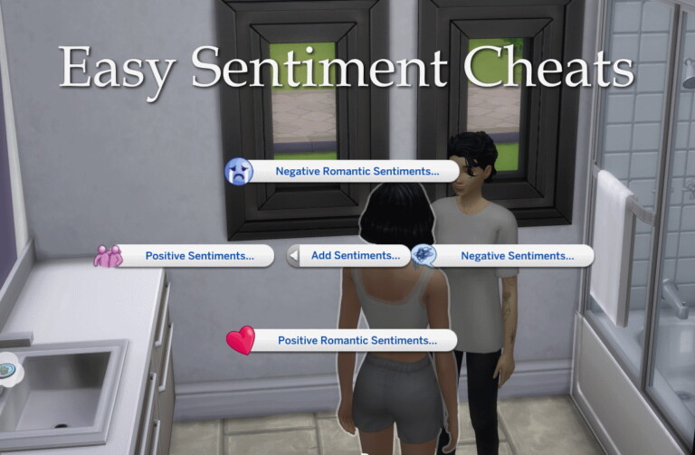 Easy Sentiment Cheats v0.8 by lazarusinashes at Mod The Sims 4 » Sims 4 ...