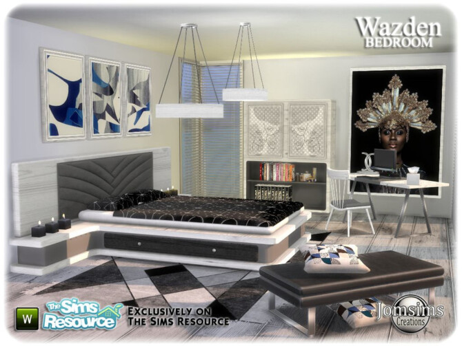 Sims 4 Wazden bedroom by jomsims at TSR