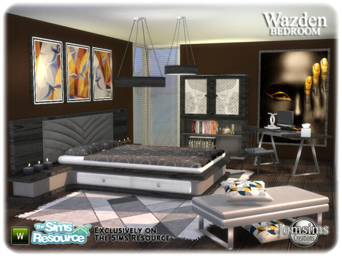 Sims 4 Wazden bedroom by jomsims at TSR