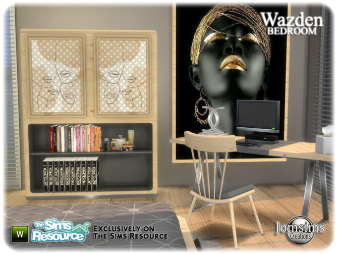 Sims 4 Wazden bedroom by jomsims at TSR