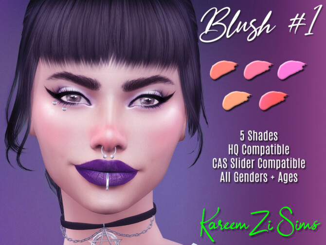 Sims 4 Blush #1 by KareemZiSims at TSR