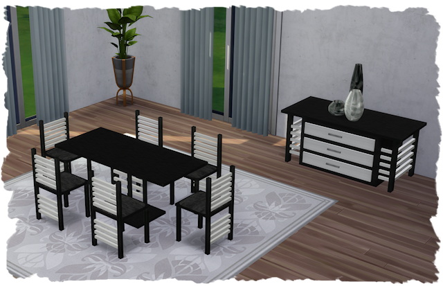 Sims 4 Legend dining room by Chalipo at All 4 Sims