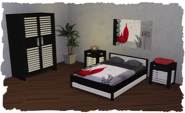Sims 4 Legend bedroom conversion by Chalipo at All 4 Sims