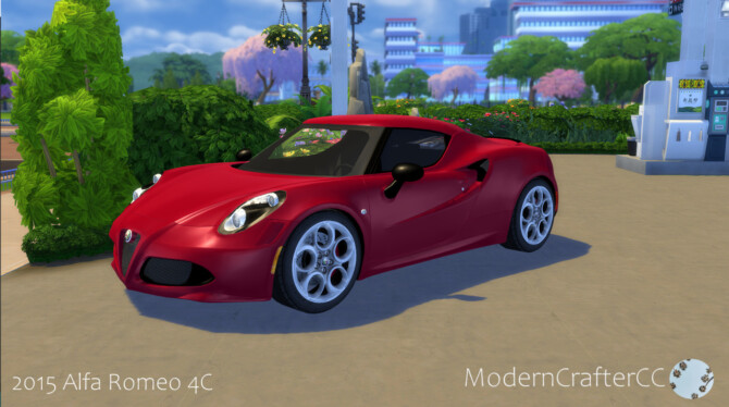 Sims 4 2015 Alfa Romeo 4C at Modern Crafter CC