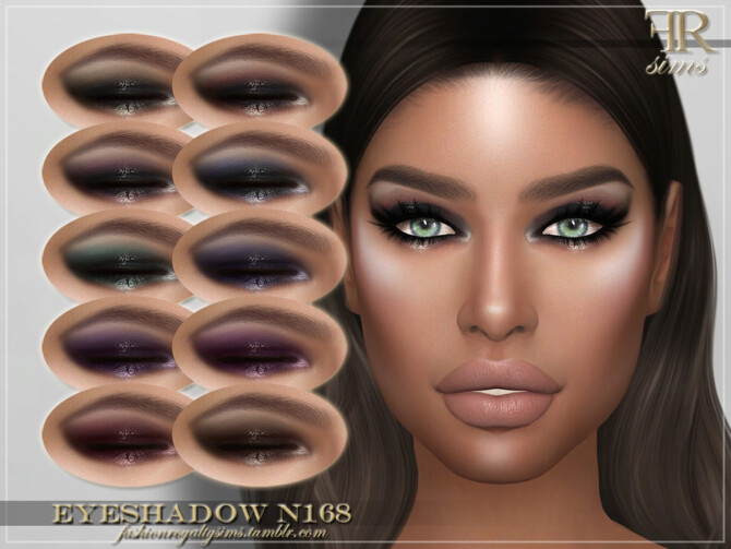 Sims 4 FRS Eyeshadow N168 by FashionRoyaltySims at TSR