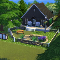 Small Black Log Cabin For 3 Sims By Archie