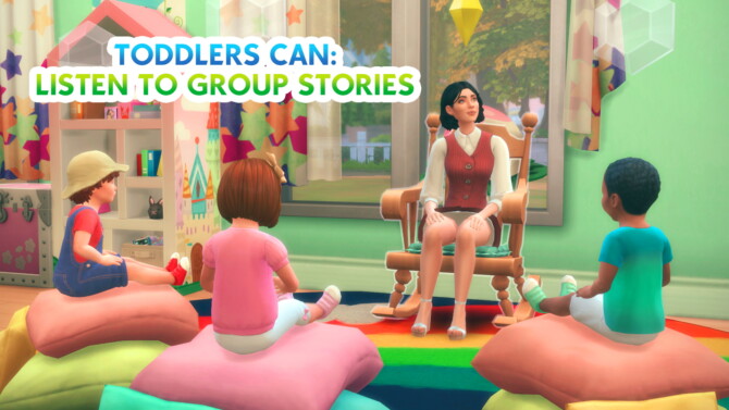 Sims 4 Toddlers Can Listen To Group Stories by ItsKatato at Mod The Sims 4