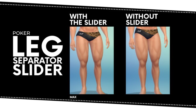 Sims 4 Leg Separator Slider by Poker at Mod The Sims 4