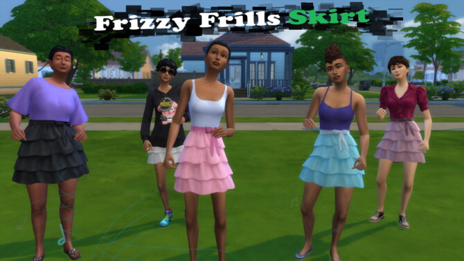 Sims 4 Frizzy Frills Skirt by Infinity at Mod The Sims 4