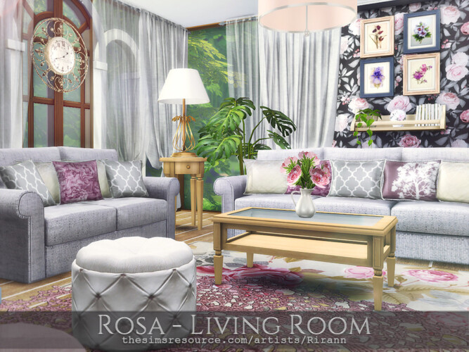 Rosa Living Room By Rirann