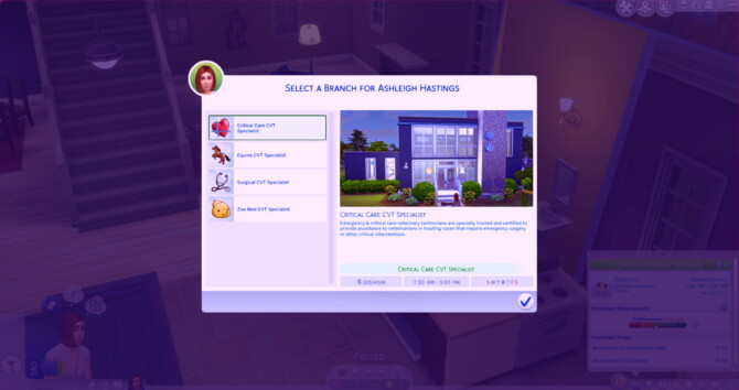 Sims 4 Veterinary Technician Career by ItsKatato at Mod The Sims 4