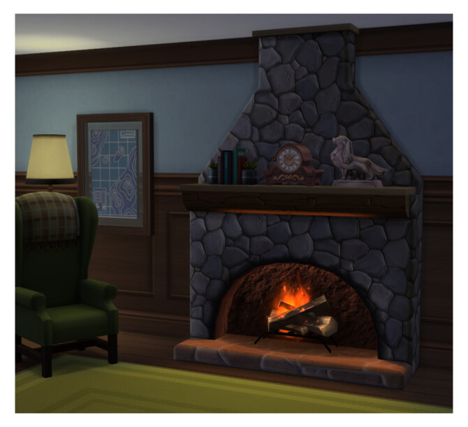 Sims 4 The Warm n Toasty Fireplace by Menaceman44 at Mod The Sims 4