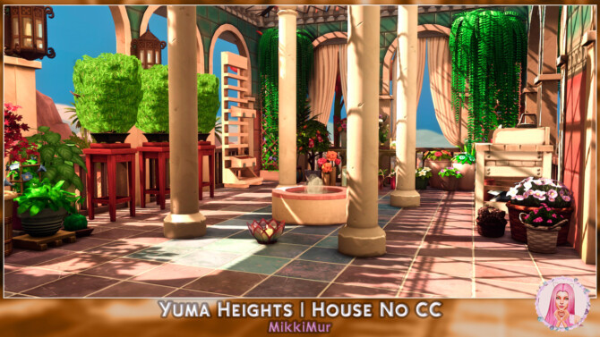 Sims 4 Yuma Heights House in the ancient roman style at MikkiMur