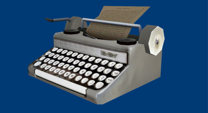 Buyable Antique Typewriter Without Case By Xordevoreaux