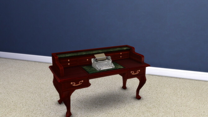 Sims 4 Buyable Antique Typewriter Without Case by xordevoreaux at Mod The Sims 4