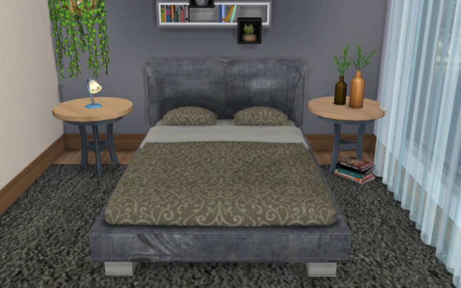 Sims 4 Conversion Bed Nebula TS3 to TS4 at Louisa Creations4Sims