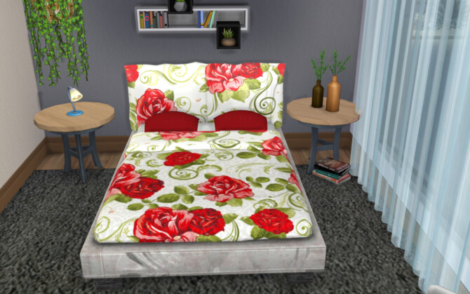 Sims 4 Conversion Bed Nebula TS3 to TS4 at Louisa Creations4Sims